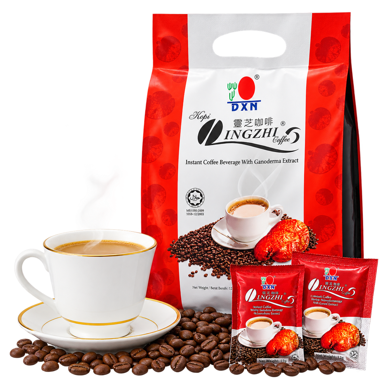 DXN Lingzhi Coffee 3 in 1 12g product image