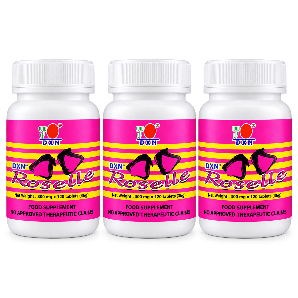 DXN Roselle Tablet 120s x 3 family pack product image