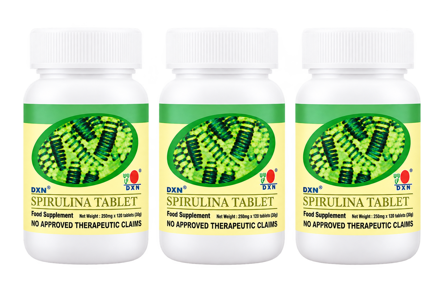 DXN Spirulina Tablet 120s x 3 family pack product image